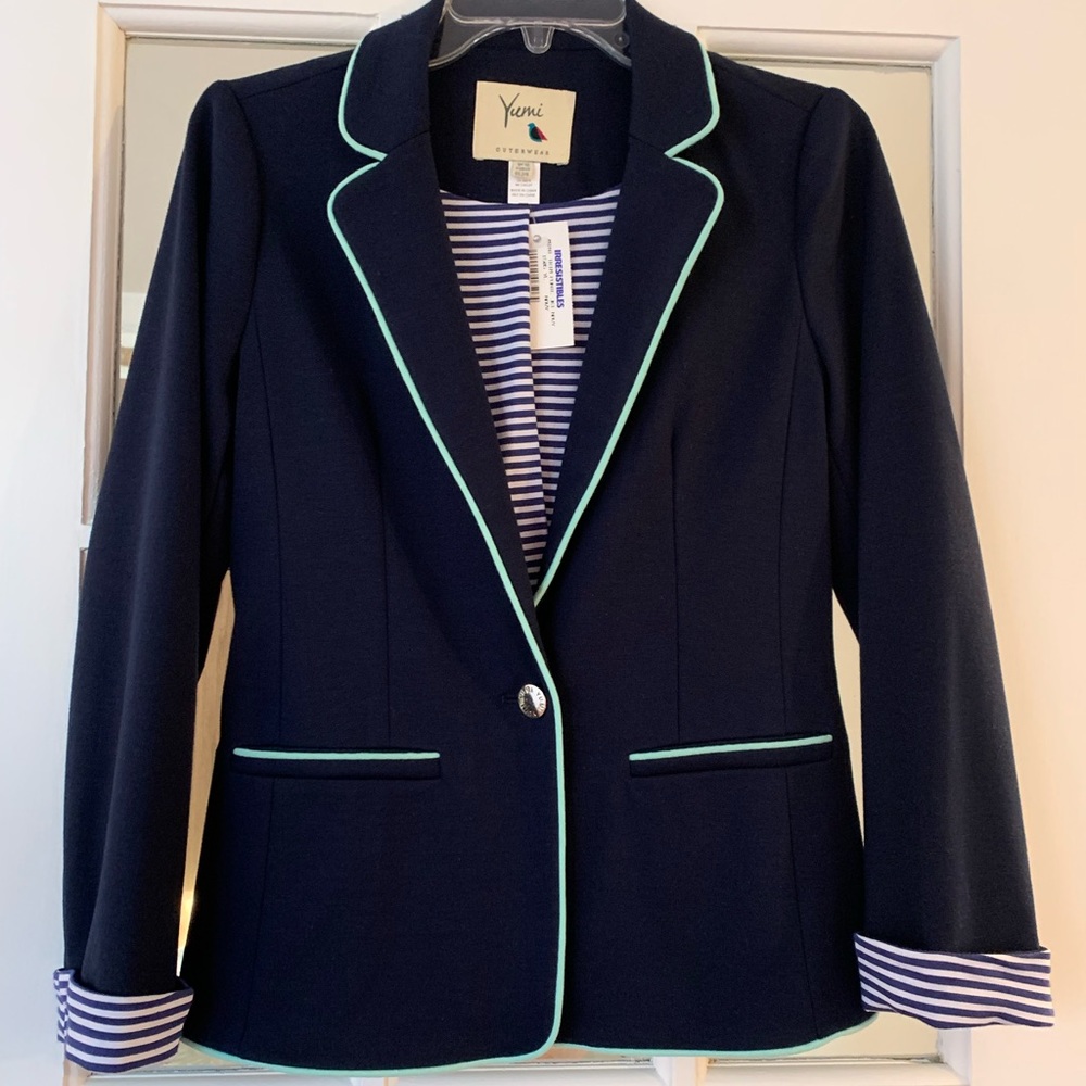 Designer Navy Yumi blazer